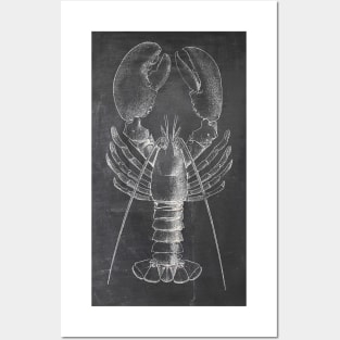 Lobster Chalkboard Posters and Art